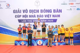 Giải vô địch bóng bàn Cúp Hội Nhà báo Việt Nam năm 2025 khép lại với thành công rực rỡ và nhiều dấu ấn khó quên