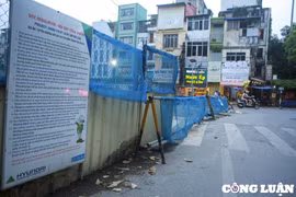 Giảm ùn tắc khi thu gọn rào chắn thi công đường sắt đô thị Nhổn - Ga Hà Nội