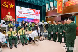 'Tháng Ba trao giọt hồng yêu thương': Ngày hội hiến máu ý nghĩa tại Báo Quân đội nhân dân