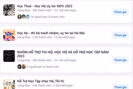 Học hộ, làm bài thuê xuất hiện công khai trên mạng xã hội