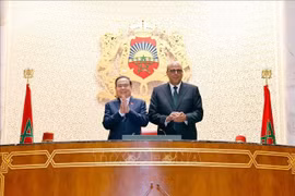 Chủ tịch Quốc hội Trần Thanh Mẫn hội đàm với Chủ tịch Thượng viện Maroc Mohamed Ould Errachid