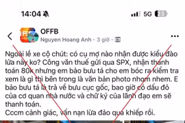 Cục Thuế khẳng định chiêu gửi công văn qua chuyển phát nhanh, nhận thanh toán 80.000 đồng là lừa đảo