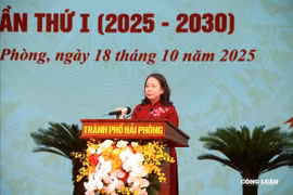 Phó Chủ tịch nước Võ Thị Ánh Xuân dự Đại hội Thi đua yêu nước TP Hải Phòng lần thứ I