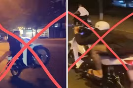 Kon Tum: Nam thiếu niên điều khiển xe máy bốc đầu, vượt đèn đỏ rồi nhờ bạn quay clip đăng lên mạng