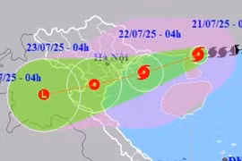 Bão số 3 đang cách Quảng Ninh-Hải Phòng khoảng 200 km