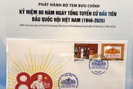 Ra mắt bộ tem kỷ niệm 80 năm Quốc hội Việt Nam