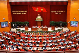Ngày làm việc thứ nhất Hội nghị lần thứ 13 Ban Chấp hành Trung ương Đảng khóa XIII