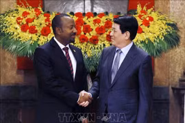 Chủ tịch nước Lương Cường tiếp Thủ tướng Ethiopia