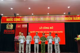 Công an Hà Nội công bố quyết định đặc xá cho 139 phạm nhân