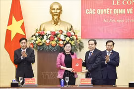 Chủ tịch Quốc hội chủ trì Lễ công bố các quyết định về công tác cán bộ