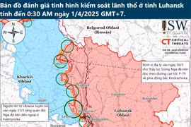 Bản đồ cho thấy bước tiến của Nga trên chiến trường