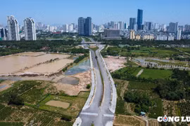Hà Nội: Khai thác tạm đoạn tuyến thuộc dự án đường Lê Quang Đạo kéo dài