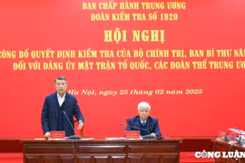 Công bố quyết định kiểm tra của Bộ Chính trị, Ban Bí thư đối với Đảng ủy Mặt trận Tổ quốc, các đoàn thể Trung ương