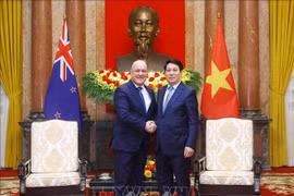 Chủ tịch nước Lương Cường tiếp Thủ tướng New Zealand