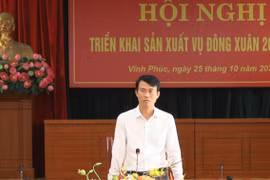 Ông Nguyễn Văn Quân được giao phụ trách Sở Nông nghiệp và Môi trường Vĩnh Phúc
