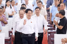 Chủ tịch nước Lương Cường tiếp xúc cử tri 11 xã của TP Hồ Chí Minh