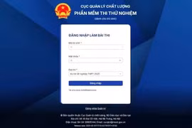 Giao diện thi tốt nghiệp THPT 2026 trên máy tính, thí sinh biết điểm ngay tại phòng thi