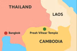 Căng thẳng dẫn đến việc đóng các cửa khẩu biên giới Thái Lan - Campuchia, nhưng không ảnh hướng tới các chuyến bay du lịch