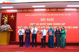 Thành lập Đảng bộ Cơ quan Ủy ban Trung ương MTTQ Việt Nam và các tổ chức Đảng trực thuộc