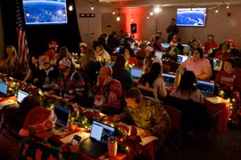 NORAD tiếp tục theo dõi hành trình đêm Giáng sinh của ông già Noel