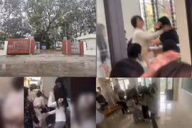 Nữ sinh đánh nhau tại Trường trung cấp Thương Mại Du lịch Thanh Hóa