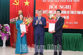 Điều động Bí thư Tỉnh Đoàn giữ chức vụ Chủ tịch Hội Nông dân tỉnh Nam Định