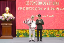 Thượng tá Trịnh Văn Giang giữ chức Phó Giám đốc Công an tỉnh Thanh Hóa