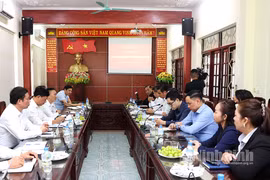 Đoàn nhà báo Vương quốc Campuchia trao đổi kinh nghiệm về chuyển đổi số báo chí tại Ninh Bình