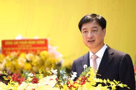 Chủ nhiệm Ủy ban Kiểm tra Trung ương Nguyễn Duy Ngọc phát biểu chỉ đạo tại Đại hội Đảng bộ tỉnh Hưng Yên