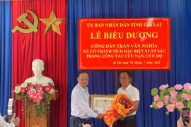 Gia Lai: Biểu dương anh nông dân dùng drone cứu 2 em nhỏ bị mắc kẹt giữa sông