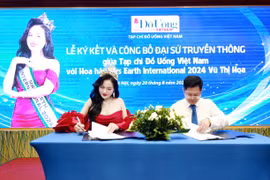 Hoa hậu Mrs Earth International 2024 Vũ Thị Hoa làm Đại sứ Truyền thông của Tạp chí Đồ Uống Việt Nam
