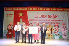 Hà Tĩnh: Lễ đón Bằng xếp hạng Di tích cấp quốc gia mộ danh nhân Nguyễn Huy Tựu