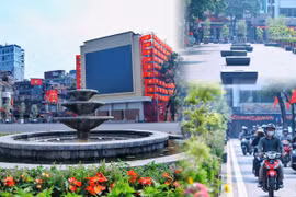 Ngỡ ngàng trước diện mạo mới của Quảng trường Đông Kinh Nghĩa Thục sau khi được chỉnh trang mở rộng