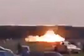 Video máy bay F-16 của Ba Lan rơi khi đang tập trình diễn hàng không