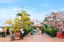 Trung tâm Huấn luyện quốc gia phòng chống khủng bố phối hợp làm vệ sinh môi trường tại khu vực Bến Đò Cổ