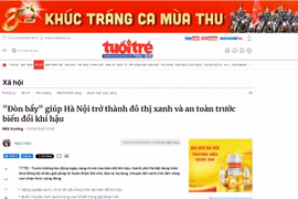 Báo chí tuyên truyền một cách sinh động các hoạt động nổi bật về bảo vệ môi trường