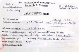 Bộ Y tế cảnh báo thủ đoạn làm giả giấy chứng sinh để mua bán trẻ em