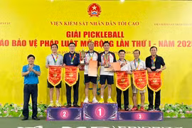 Giải Pickleball Báo Bảo vệ Pháp luật mở rộng lần thứ nhất thành công tốt đẹp