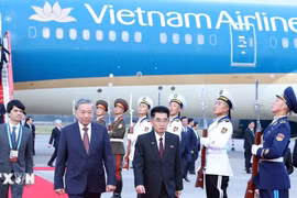 Lễ đón Tổng Bí thư Tô Lâm thăm cấp Nhà nước tới Cộng hòa Dân chủ Nhân dân Triều Tiên