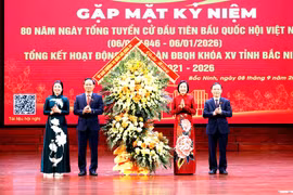 Phó Chủ tịch Quốc hội Nguyễn Thị Thanh dự gặp mặt kỷ niệm 80 năm Ngày Tổng tuyển cử đầu tiên bầu Quốc hội Việt Nam tại Bắc Ninh