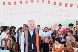 Phó Thủ tướng Thường trực Nguyễn Hòa Bình dự Ngày hội Đại đoàn kết toàn dân tộc tại Quảng Ngãi