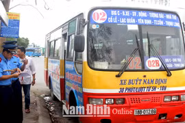 Điều chỉnh biểu đồ và hành trình chạy xe tuyến xe buýt Nam Định - Hà Nam