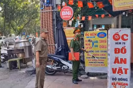 Kiểm tra, xử lý văn minh đô thị tại phường Tương Mai, Hà Nội