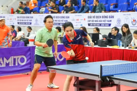 Các tay vợt để lại dấu ấn đậm nét tại Giải vô địch bóng bàn Cúp Hội Nhà báo Việt Nam năm 2025