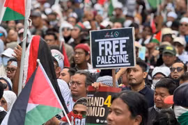 Biểu tình phản đối Israel tại Malaysia trước chuyến thăm của ông Trump