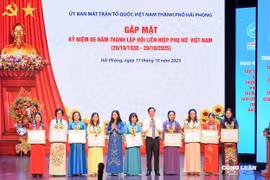 Hải Phòng gặp mặt kỷ niệm 95 năm Ngày thành lập Hội Liên hiệp Phụ nữ Việt Nam