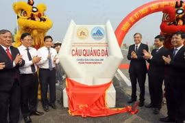Thông xe kỹ thuật cầu Quảng Đà nối Quảng Nam và Đà Nẵng