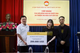 MTTQ Việt Nam tiếp nhận hơn 5 tỷ đồng từ Binance Charity ủng hộ đồng bào miền Trung khắc phục bão lụt