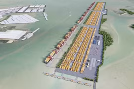Cảng trung chuyển quốc tế Cần Giờ có quy mô khoảng 571 ha, vốn đầu tư không thấp hơn 50.000 tỷ đồng