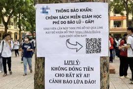 Trường học cảnh báo lừa đảo mạo danh 'giảm học phí sau bão lũ' nhắm vào sinh viên